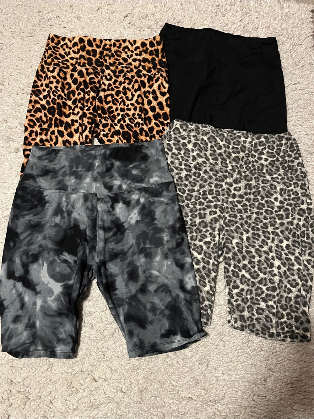 4 pairs women’s high waisted bike shorts